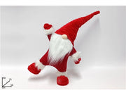 Decorazione Natalizie Gnomo di Natale su una Gamba Rosso 58 cm