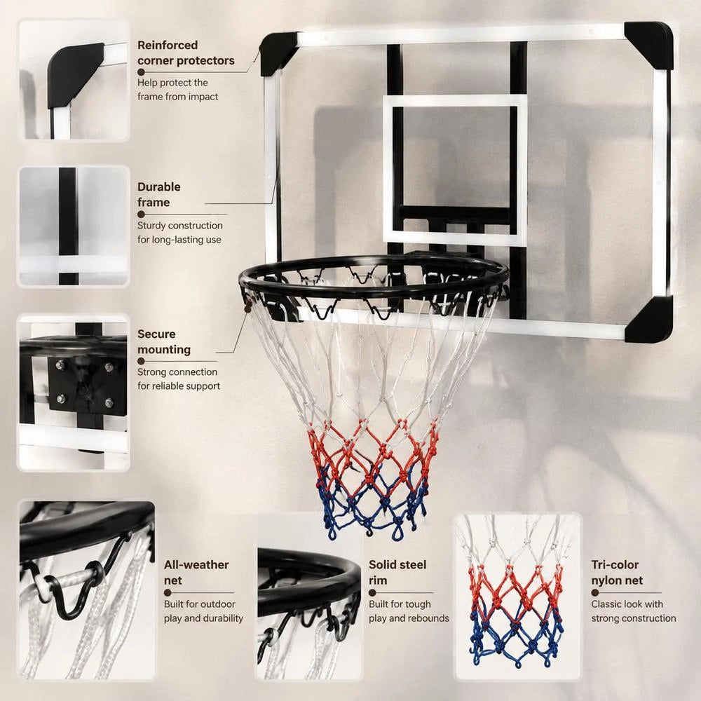 Transparent Basketball Hoop, 71x45x2.5 Cm, Polycarbonate