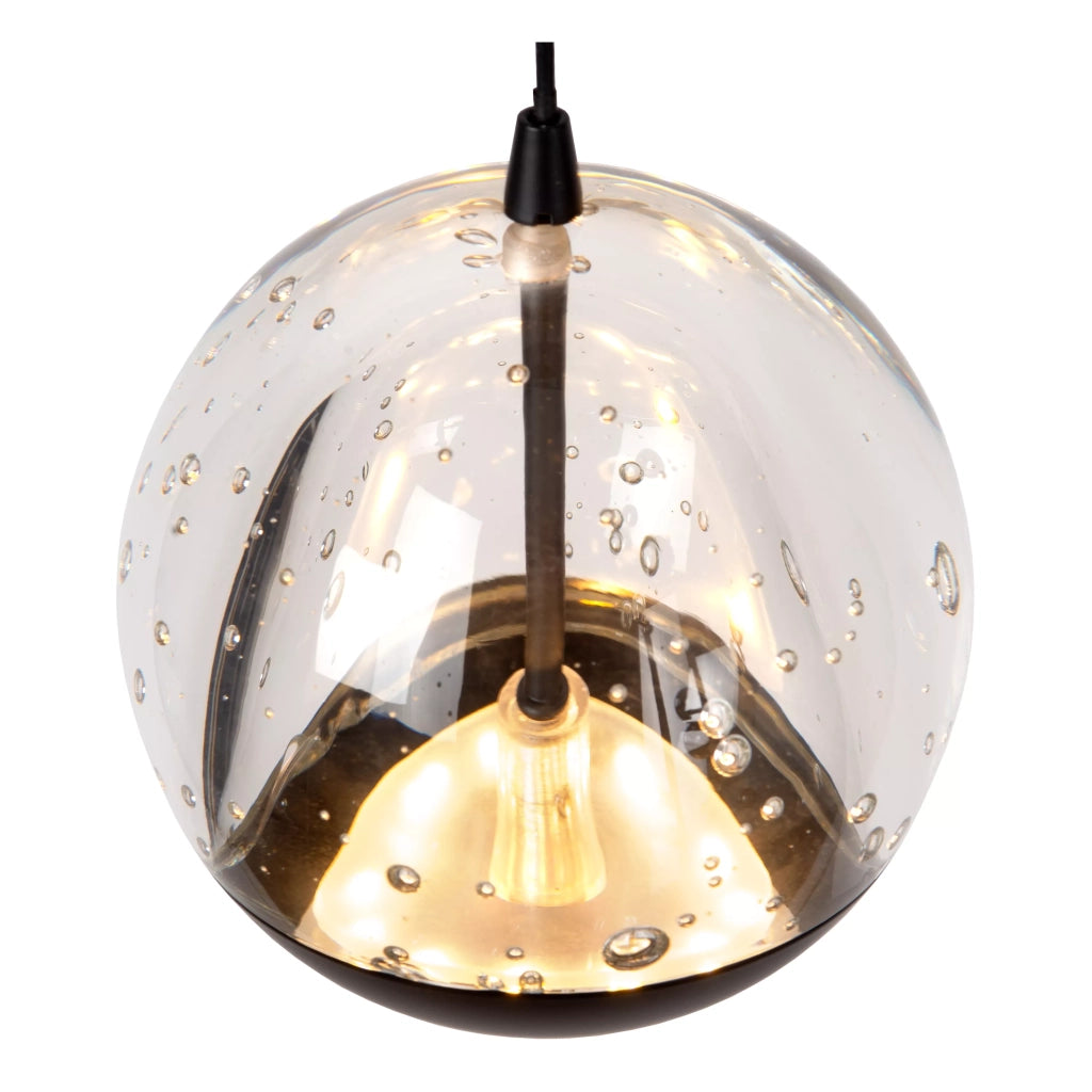 Lampadario Lucide Sentubal LED 52W 5 luci nero Ø35