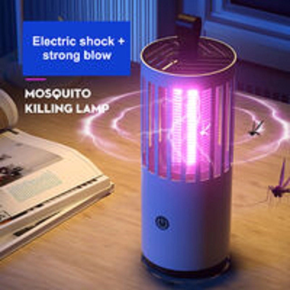 Trade Shop - Lampada Zanzare Multidimensionale 360​​° Trappola Onde Luminose Turbo Aspirazione -