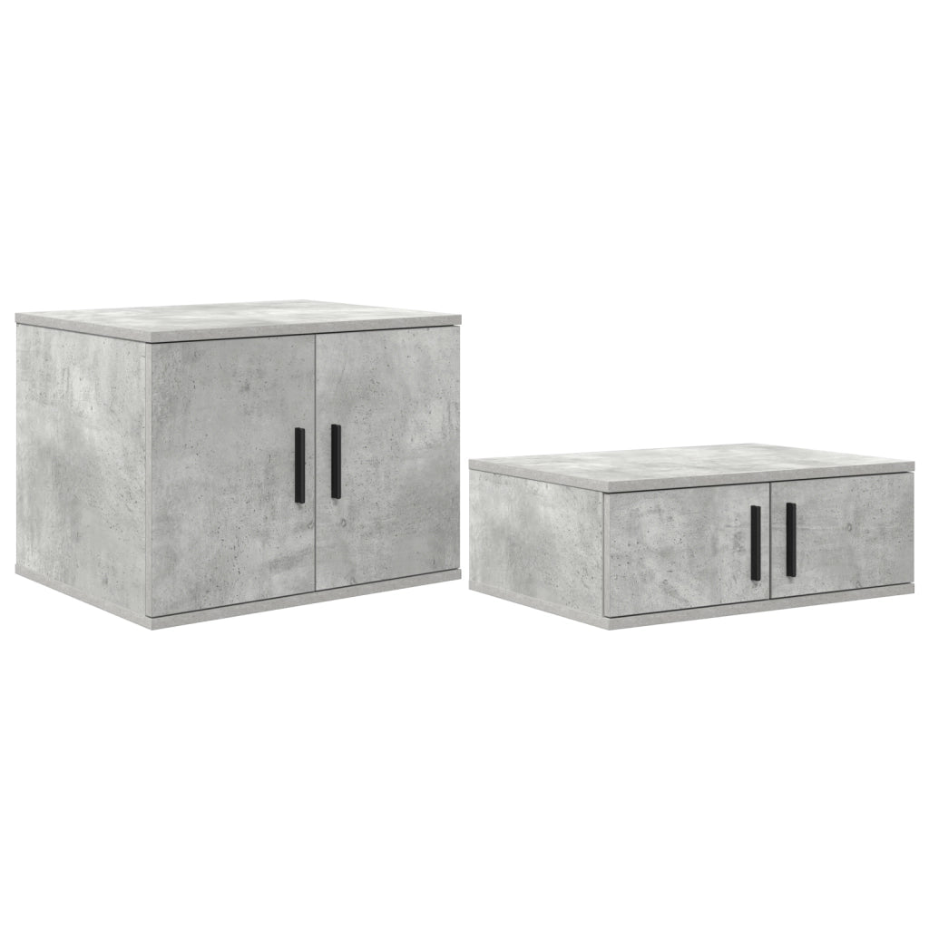 Armadio da Stoccaggio  Grigio Cemento 108x41x40 cm in Legno Ingegnerizzato