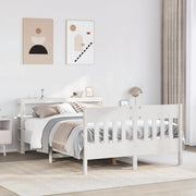 vidaXL Letto senza Materasso Bianco 120x200 cm Legno Massello di Pino