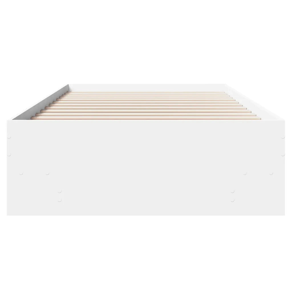 vidaXL Giroletto Bianco 90x190 cm in Legno Multistrato