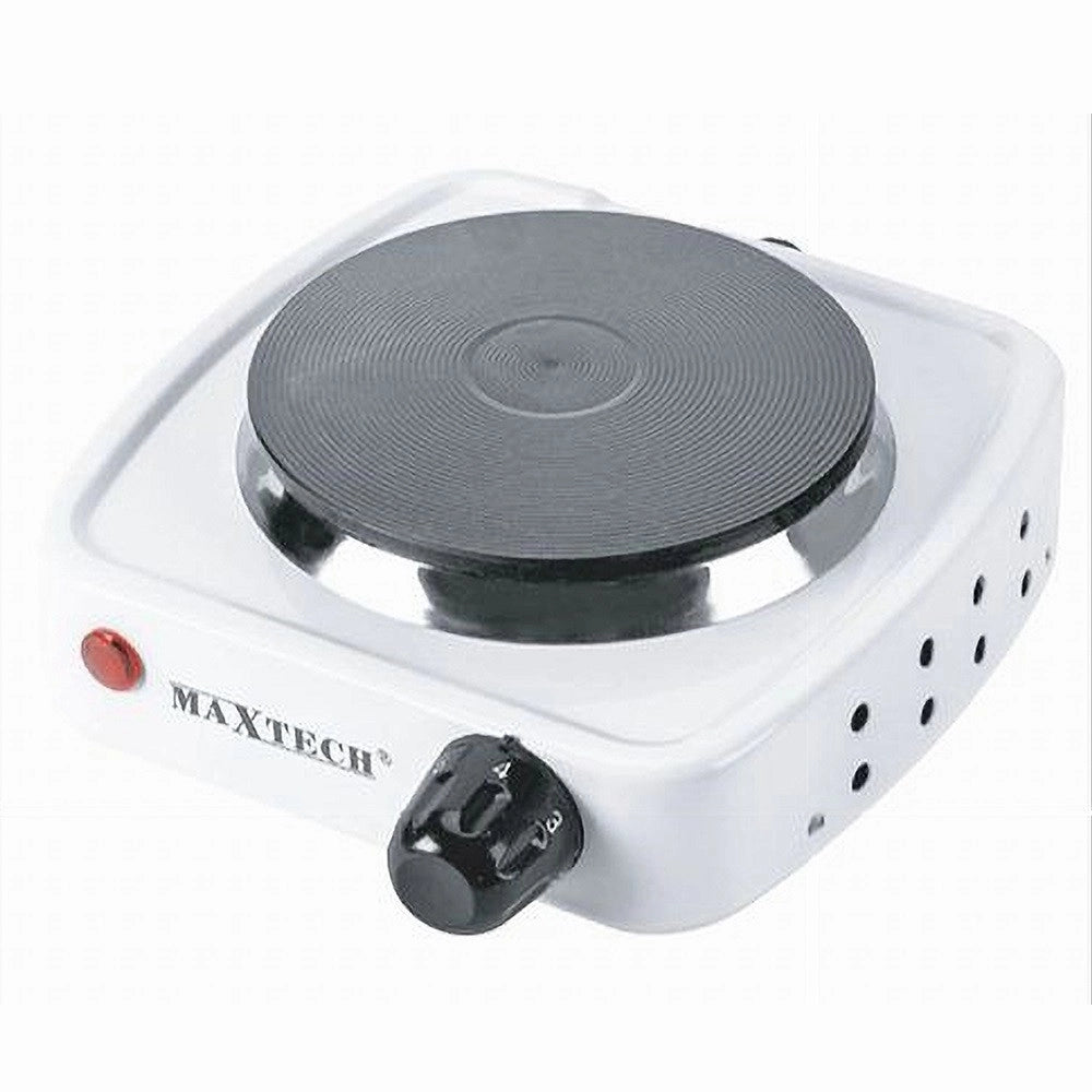 Trade Shop - Fornello Elettrico 500w Regolabile Piastra 105mm Campeggio Vacanza Maxtech H-009 -