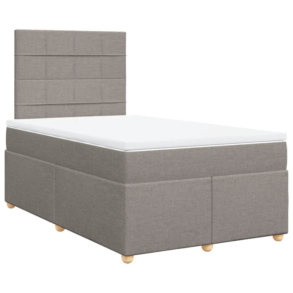 Giroletto a Molle con Materasso Tortora 120x190 cm in Tessuto 3291223