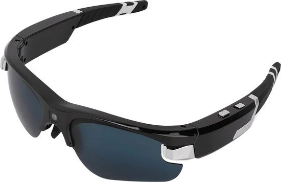 Videocamera per Bicicletta - Occhiali con Funzione di Registrazione 1080P 30FPS - Durata della Batteria Sostenibile - Struttura Anticras - Adattamento Estensibile fino a 256 GB - Occhiali per Bicicletta con Funzione di Registrazione.