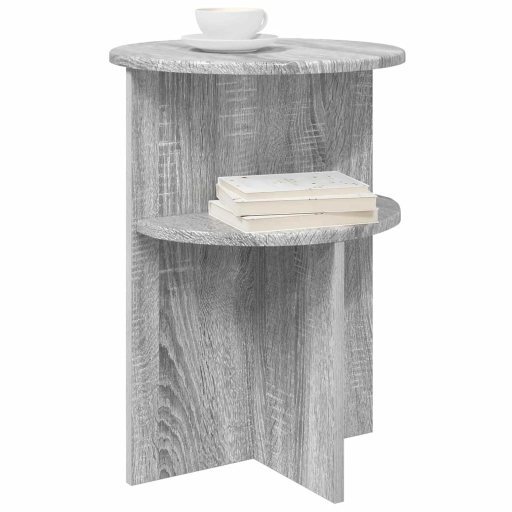 Tavolo laterale | Tavolino con archiviazione Grigio Sonoma ? 39,5 x 55 cm