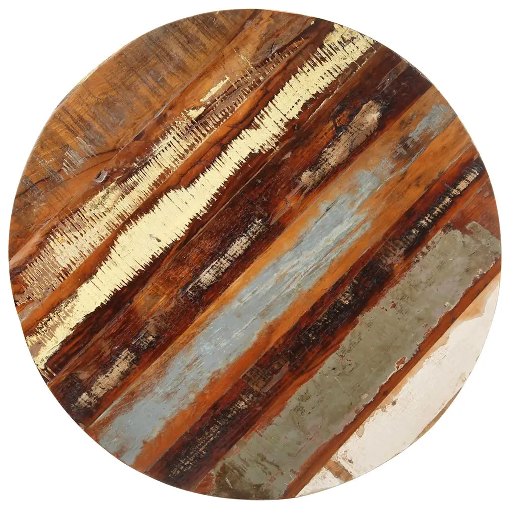 Tavolo da Bistrot Rotondo Ø50x75 cm Legno Massello di Recupero 320287
