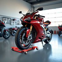 Carrello sposta moto Ausilio di manovra per moto scooter Pedana 60x42x7,5cm Max 250kg