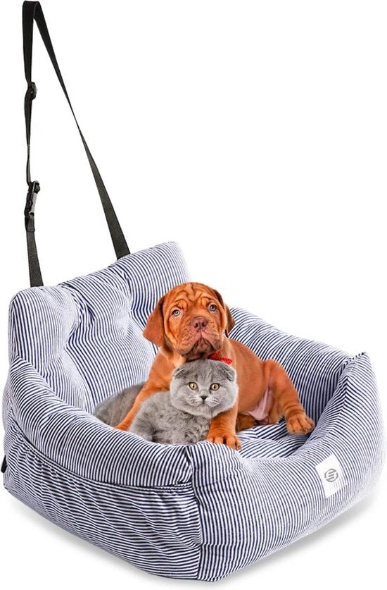 Hondenmand Auto con Cintura - Sedia per Cani Auto - Autostoletto per Cani - Sedia per Cani con Cintura