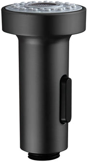 Douchekop per cucina, rubinetto douchekop estensibile, sostituzione telescopica, resistente alla pressione, accessorio impermeabile all'acqua di scarico, lunghezza douchekop 9 cm, compatibile con la maggior parte dei rubinetti da cucina (nero)