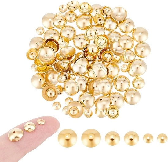 180 Stuks Capsule per Fiori Apetalous in Acciaio Inossidabile