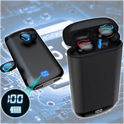 Trade Shop - Cuffie Auricolari Power Bank Stereo Hi-fi Per Musica Wireless Q66 Tws Bluetooth -