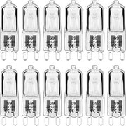 Pacco da 12 pezzi lampadine halogene 28W 230V G9 alogena per illuminazione domestica, adatta per illuminazione cucina, lampadari, lampade da parete, illuminazione armadi, ecc.