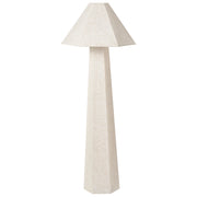 Lampada da terra Luce Beige Tessuto Ombra Base Gabbia Ombra Luce Camera da letto Soggiorno Moderno
