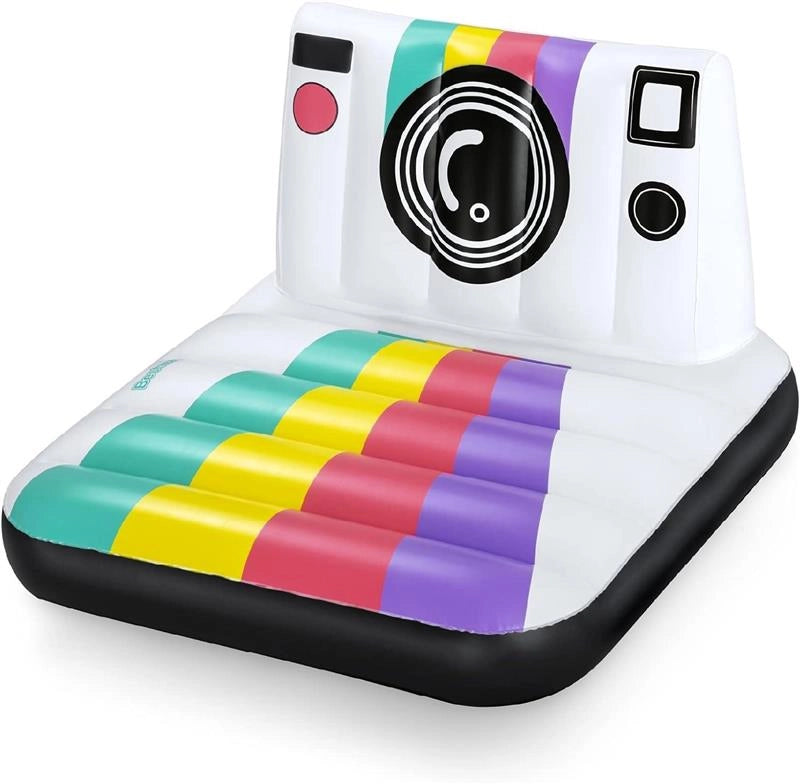 BESTWAY POLTRONA MACCHINA FOTOGRAFICA PER ADULTIO CON 1 TOPPA DI RIPARAZIONE 127X102 CM