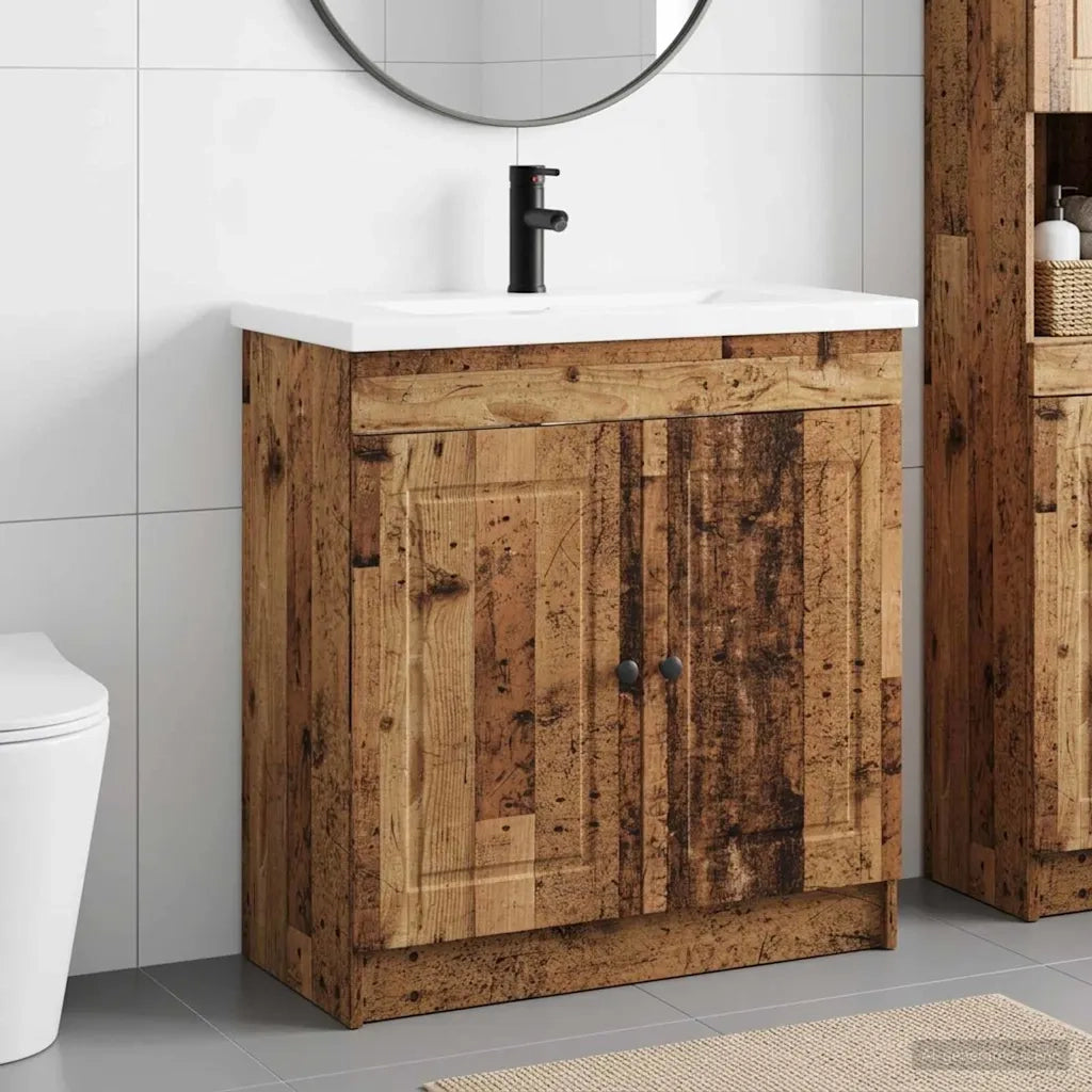 Set di mobili per il bagno Legno antico 56 x 37,5 x 81 cm 3404132