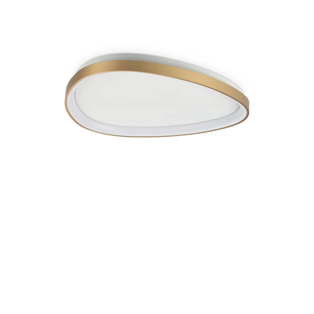 Plafoniera Gemini 30W Luce Naturale Ottone Dimmerabile Ideal Lux