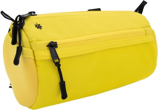 Accessori per bicicletta - Sostituzione manubrio - Sostanzialmente ecologico, diverse misure e colori disponibili - Doppie cinture in gomma, clip e chiusura elastica (Grande, Giallo)