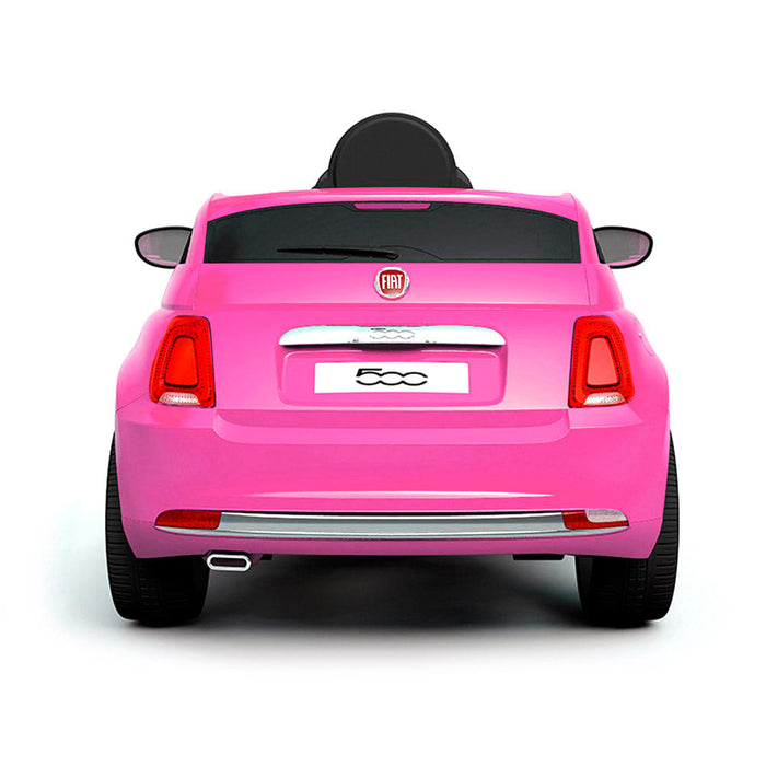 Macchina Elettrica per Bambini 12V con Licenza Fiat 500 Rosa