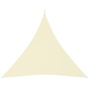 Vela ombreggiante triangolare in tessuto Oxford 4 x 4 x 4 m crema 02_0009866