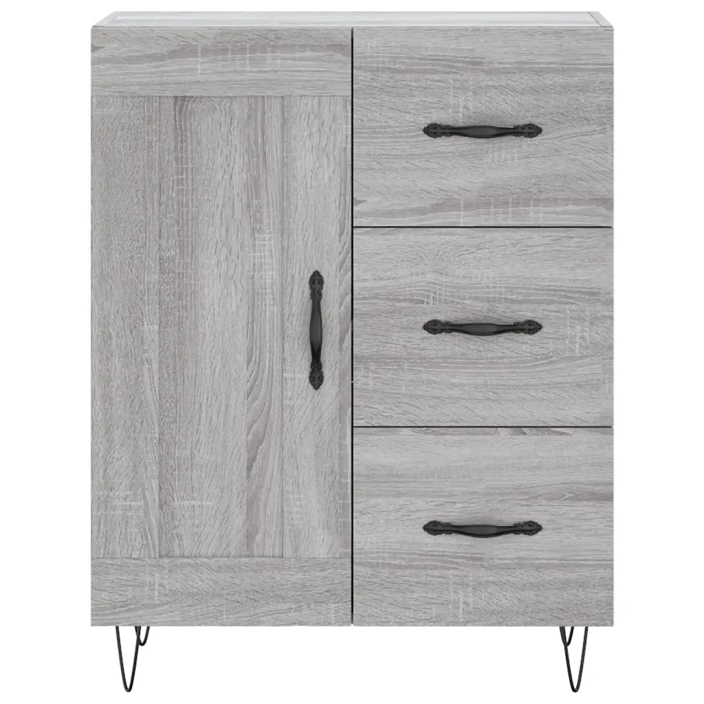 Credenza Grigio Sonoma 69,5x34x90 cm in Legno Multistrato 830258
