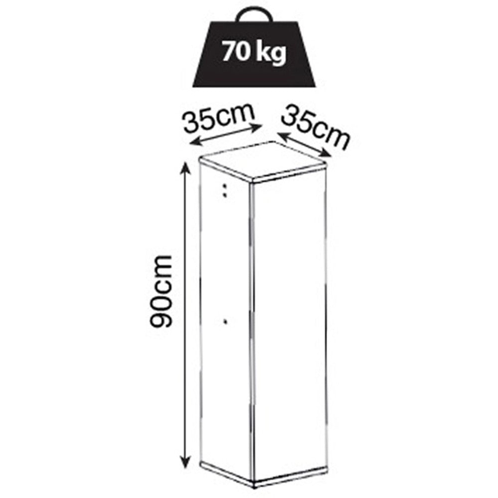 Aquael Supporto per Fish&Shrimp Duo cm35x35x90h Colore: Nero