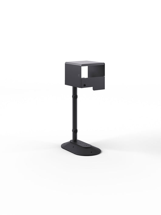 Portarifiuti Singolo su Base Coperto con Serratura con Reggisacco 35x60x107,5 cm Grigio Antracite