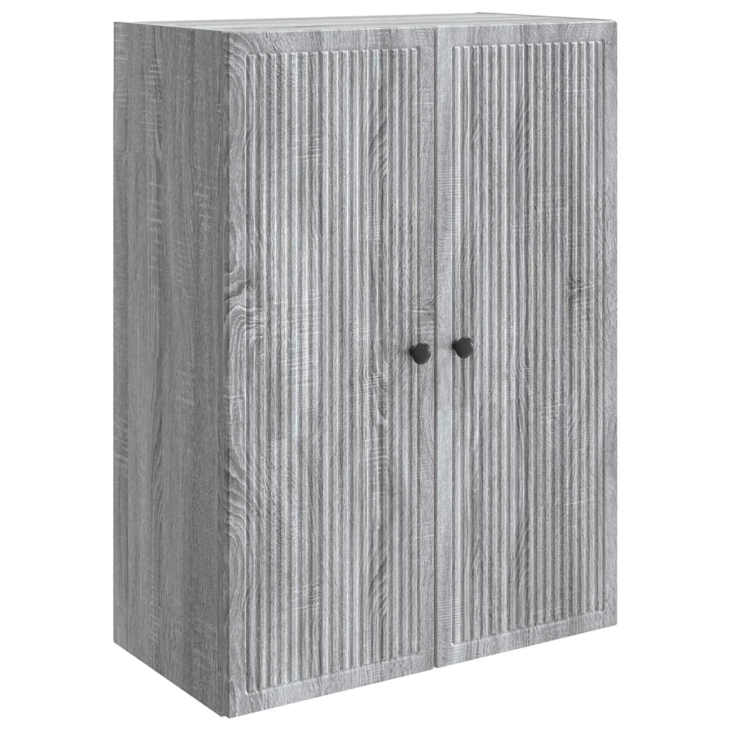 Mobiletto a muro Sonoma grigio 66 x 34,5 x 90 cm 897891