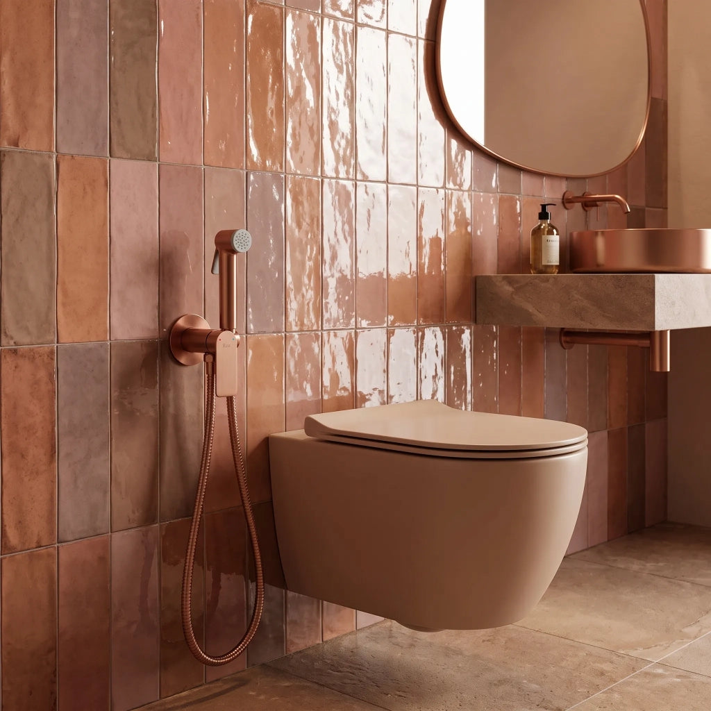 Rubinetto Bidet Rea Storm Brush Copper