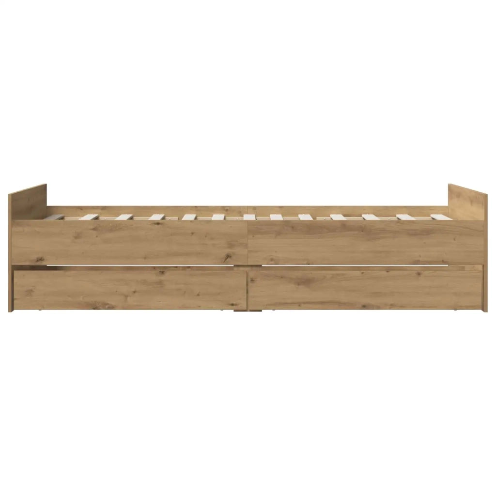 Struttura del letto Rovere Artigianale 100 x 200 cm 3446581