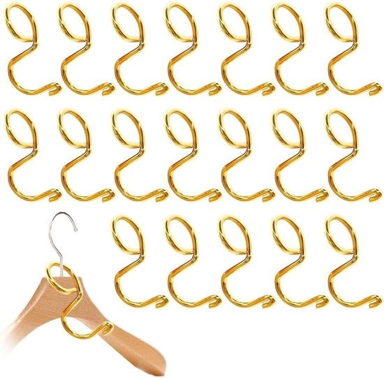 Set di connettori a 20 pezzi in oro - Connettore mini plastico - Estensore di haken - Accessori per attrezzo per la stanghetta - Haken a 90 gradi di torsione