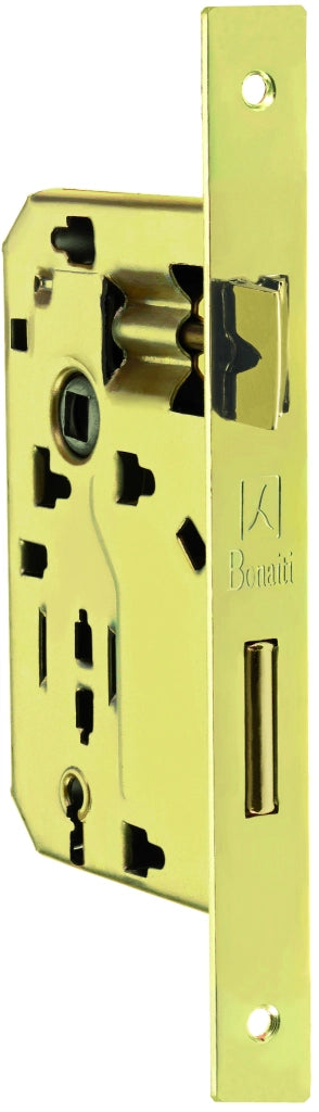Bonaiti SERRATURA LEGNO PATENT INF. B/QUADRO Art. 042P - ottonato lucido E.45