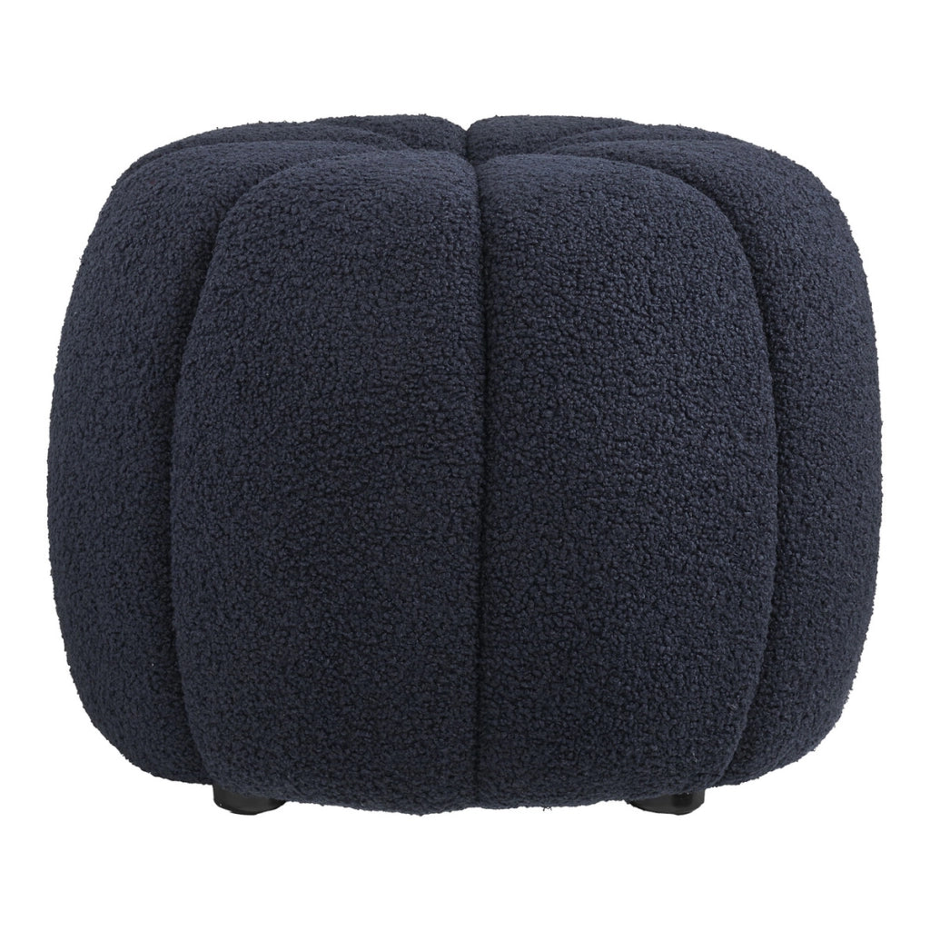 Pouf Paisley, Nero, Poliestere, 48x48x38 cm