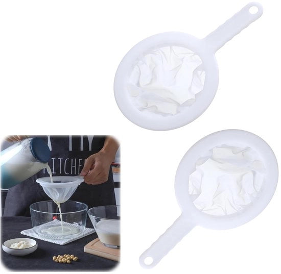 Set di due setole per filtrare caffè e succo - Ideali per il tè e la latte - Accessorio da cucina