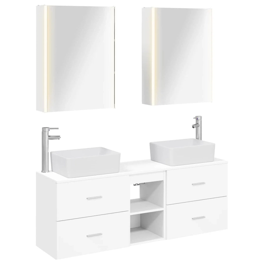 Set di mobili per il bagno 5 pcs Bianco 3406847