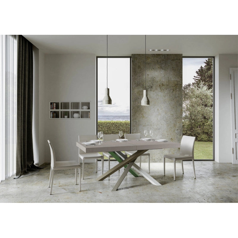 Tavolo allungabile 200/304x90 cm Volantis telaio Multicolore 4/A - Cashmere