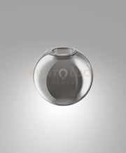 3804-54-126 DIFFUSORE IN VETRO SFERA FUME' D.15CM PER 8W