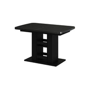 Vicco tavolo da pranzo allungabile Nero 120 x 80 cm
