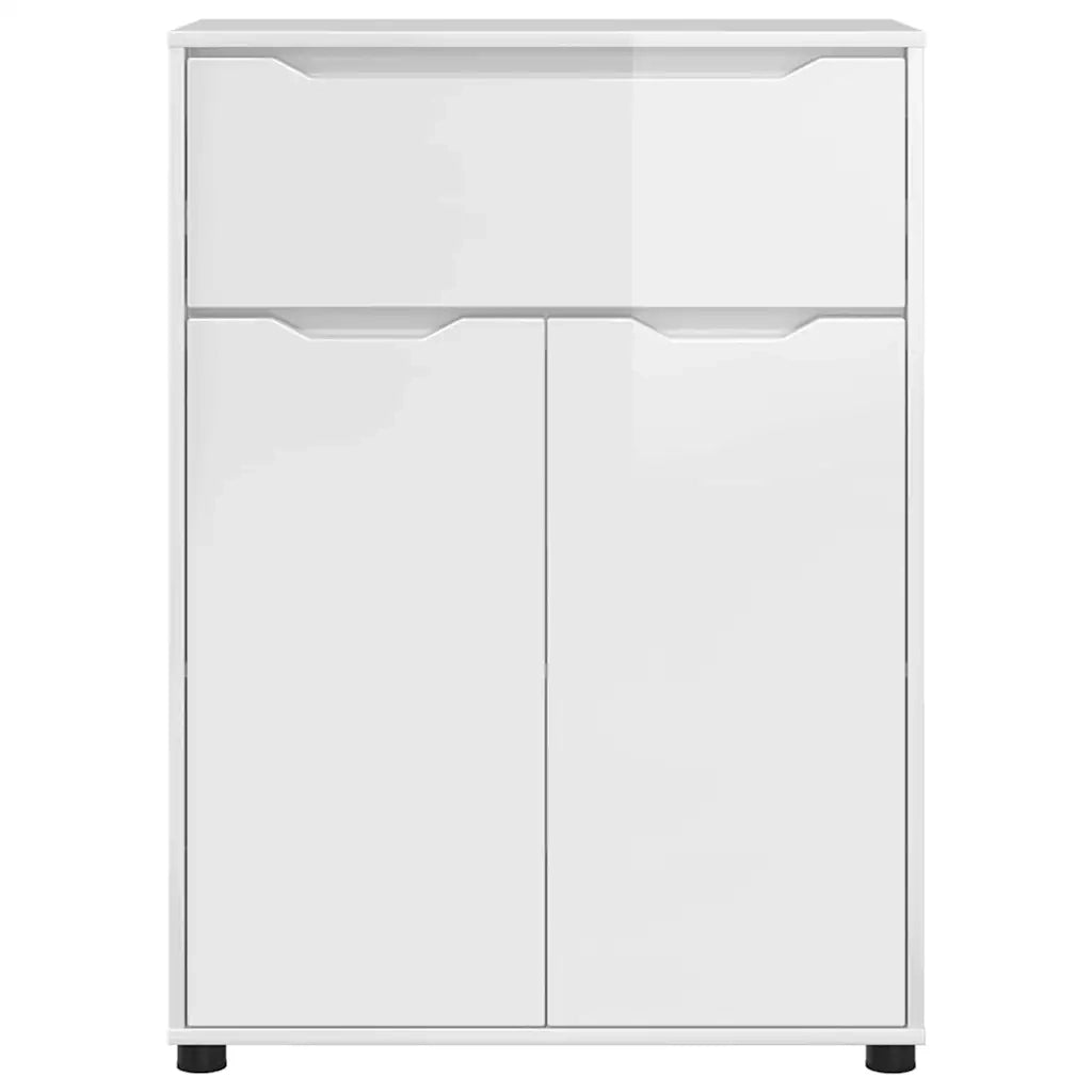 Mobile da Bagno con cassetto Bianco Lucido 72,5 x 36,5 x 100 cm