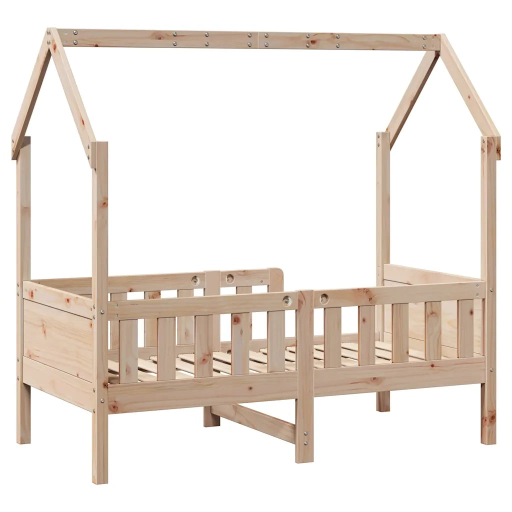 Giroletto Casetta per Bambini | Letto Infantile | Lettino 80x160 cm Legno Massello di Pino