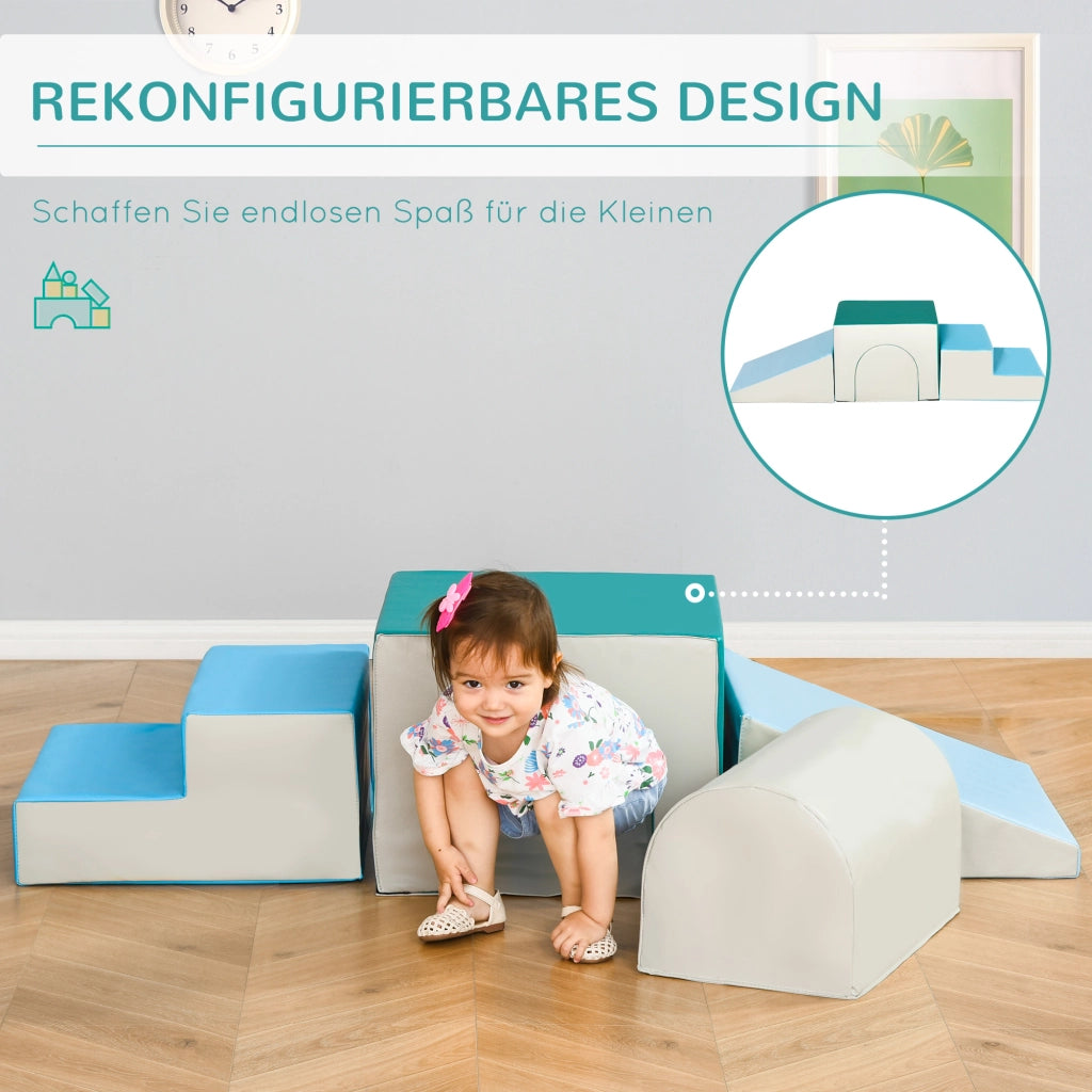Blocchi da costruzione in schiuma morbida per bambini ¨C zephmum ¨C grigio chiaro