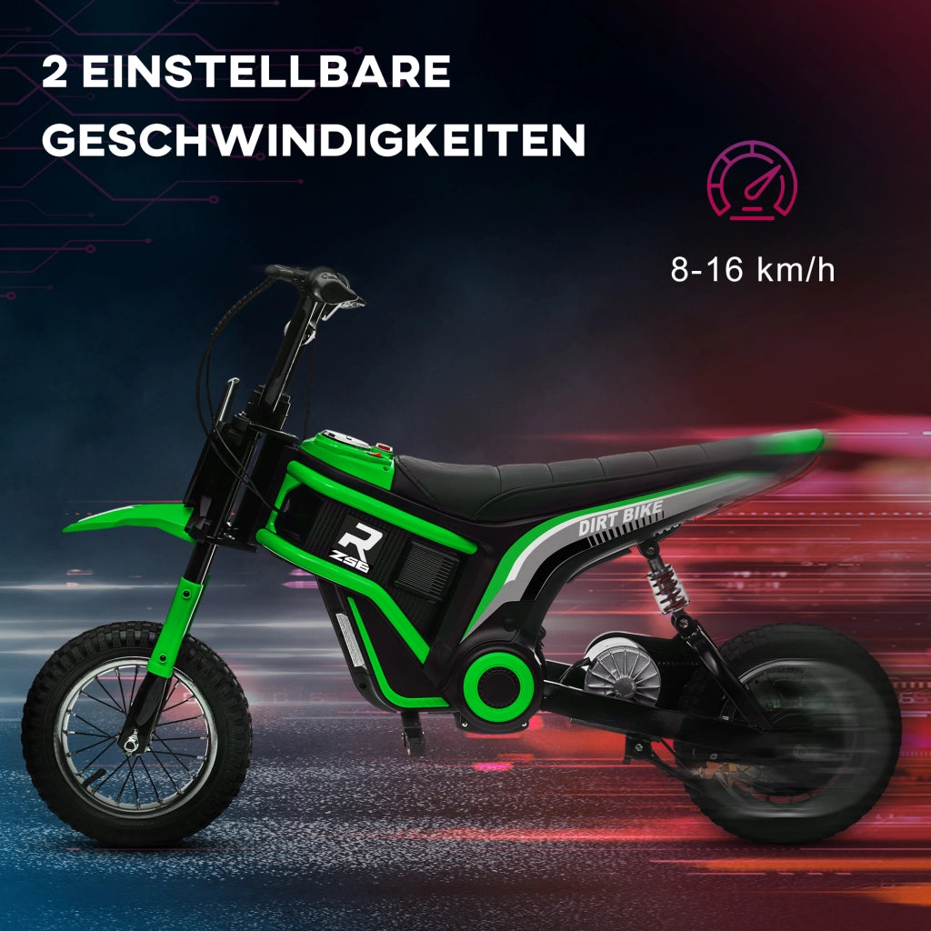 Moto elettrica per bambini 24V ¨C Xylo ¨C verde con musica e luci