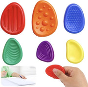 Set di pietre sensoriali da 6 per il sollievo dello stress fidget pietre riutilizzabili strumento di aiuto per la concentrazione per casa e ufficio