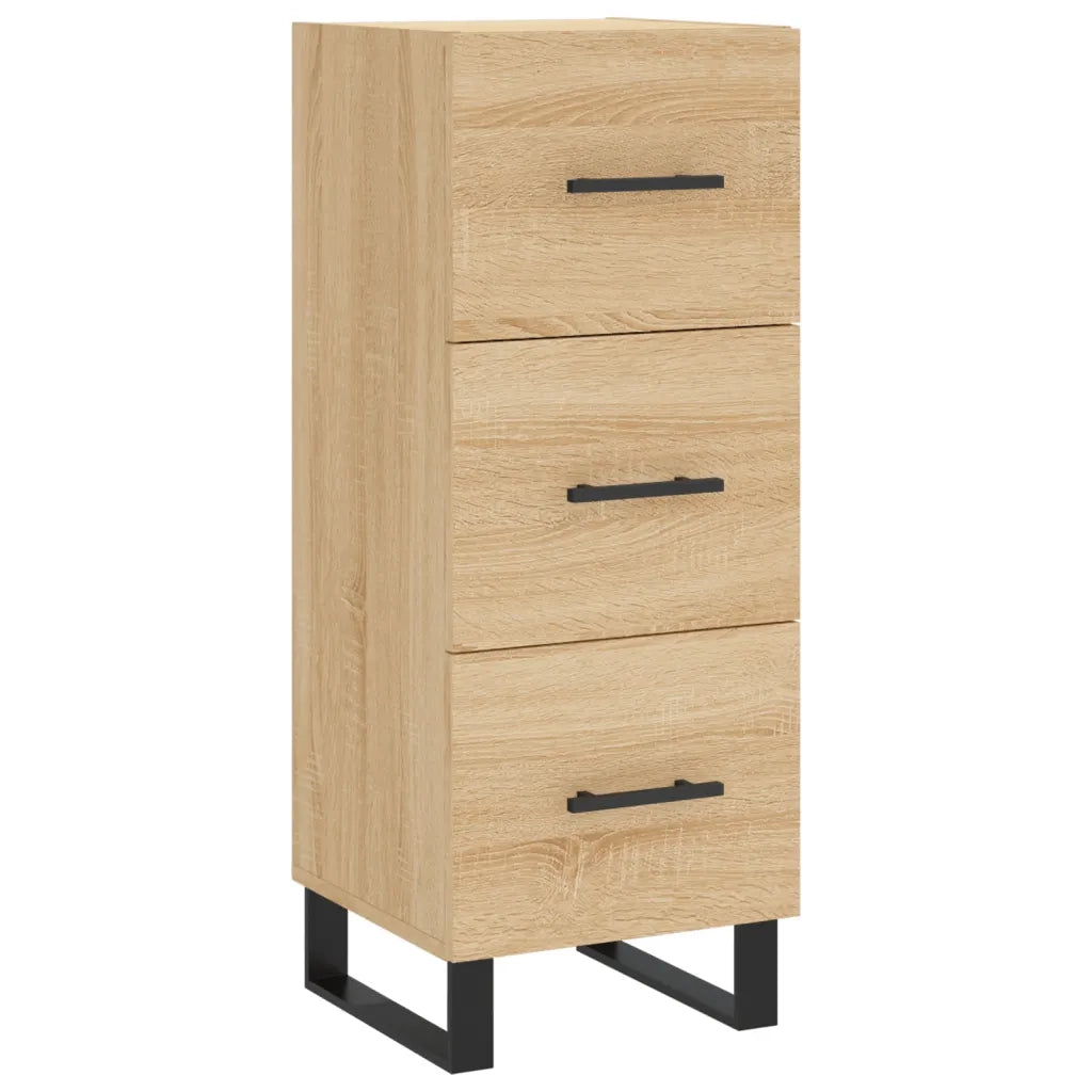 vidaXL Credenza Rovere Sonoma 34,5x34x180 cm in Legno Multistrato