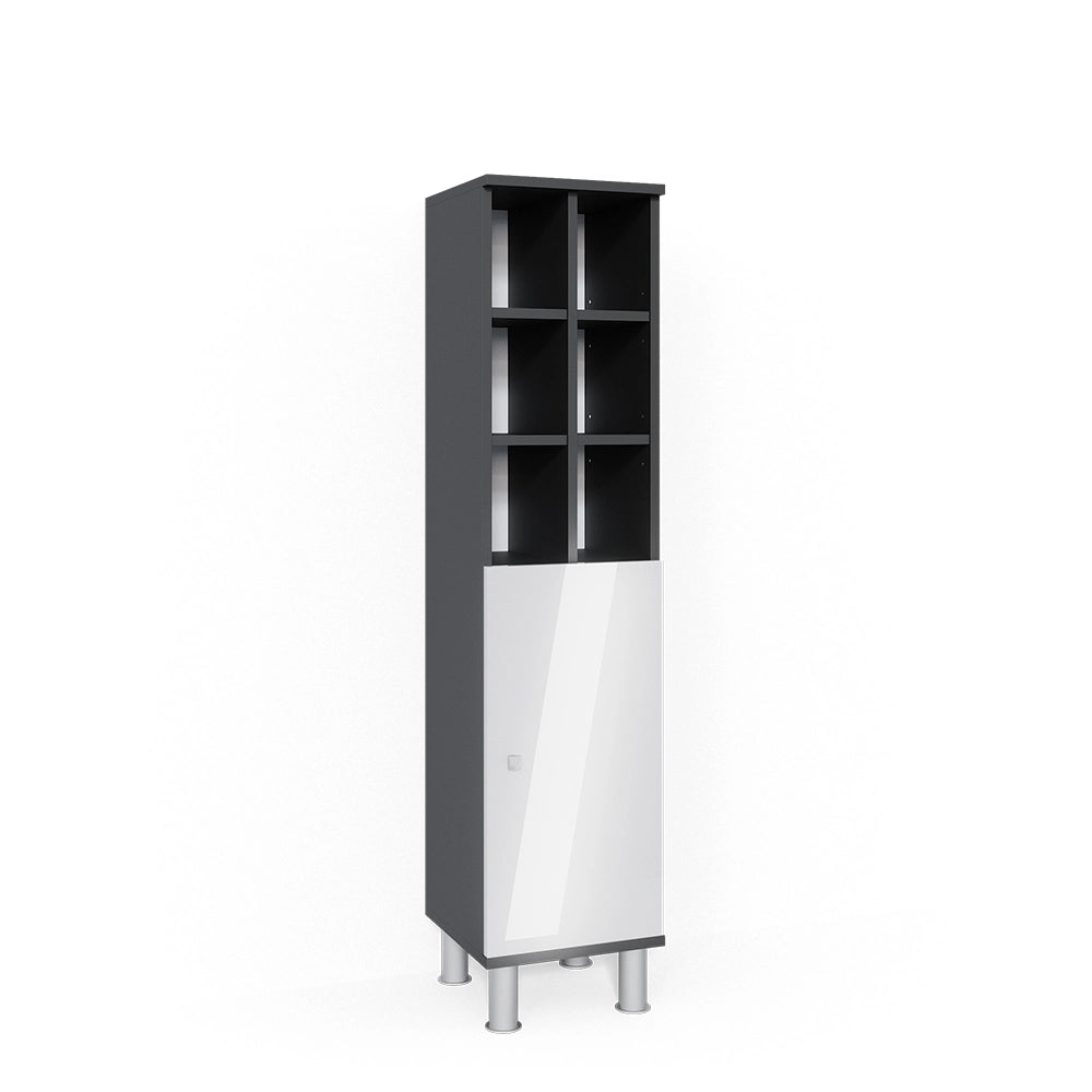 Mobiletto bagno Fynn Bianco lucido 30 x 130.6 cm porta grande Vicco