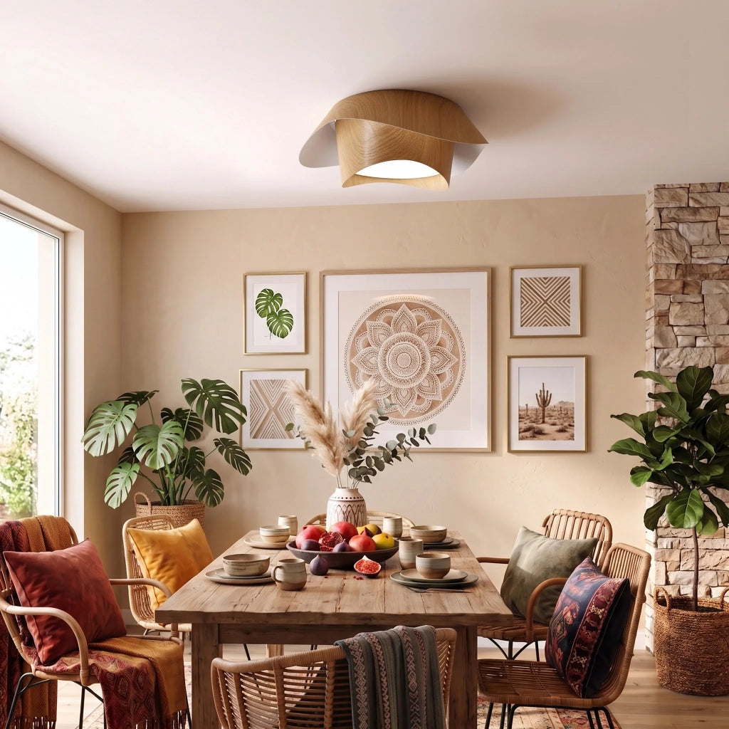 Lampada Da Soffitto Led App1930-c 40cm Wood