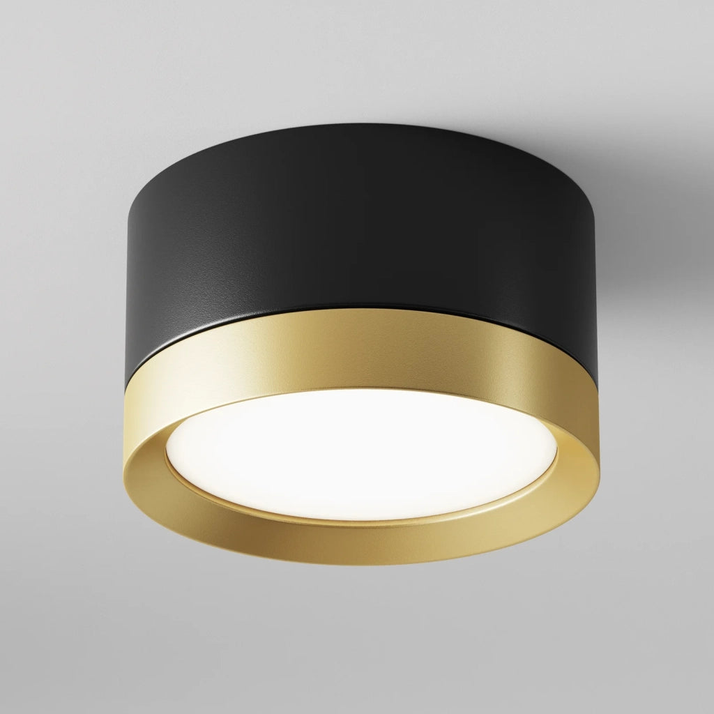 Maytoni Lampada da soffitto Hoop 1 luce GX53 dimmerabile nero alluminio