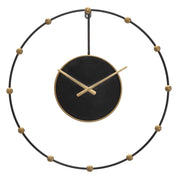 Orologio da Parete VKH244, Nero, Metallo, 61x4,5x61 cm