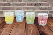 Set 6 Bicchieri da Tavola in Vetro Decorato Flower Bormioli Rocco